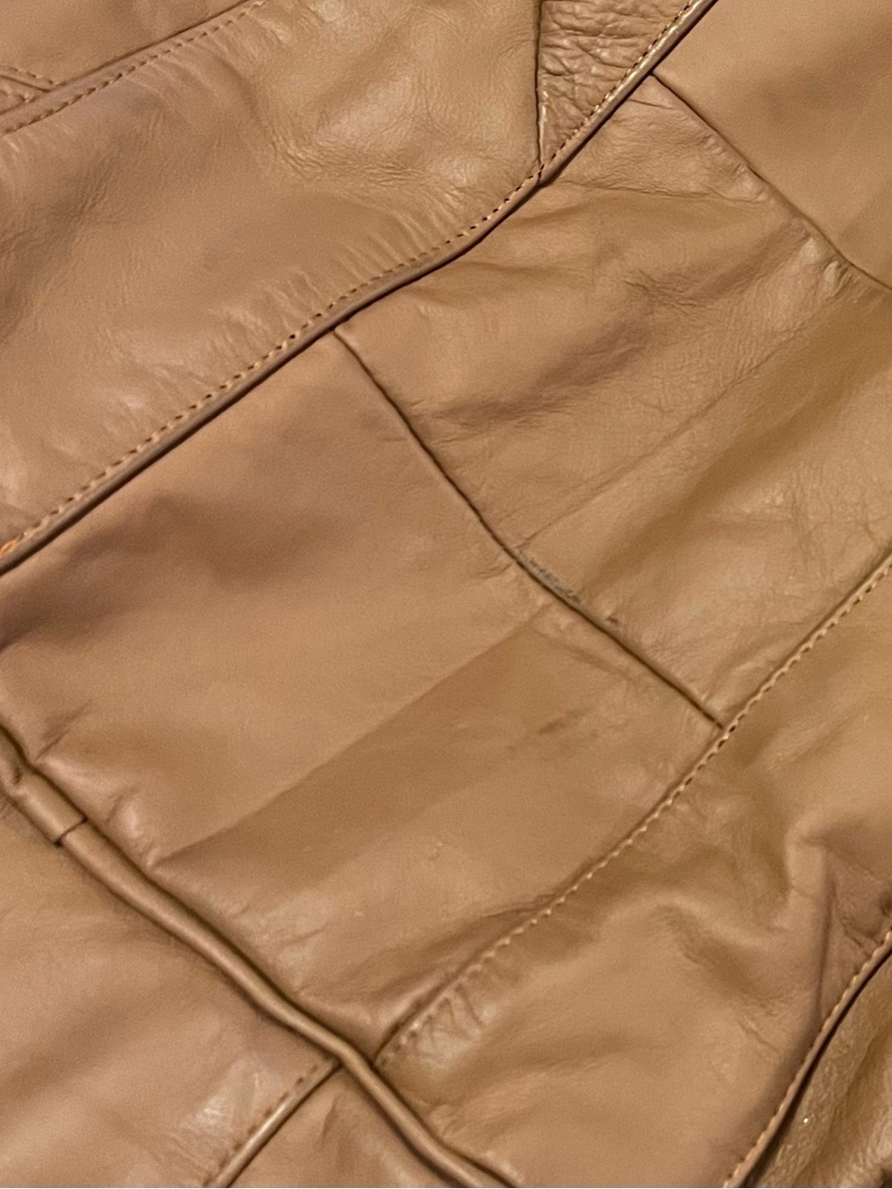 Talon Dual Zipper Vintage Light Brown Soft Leather Vintage Duffle Bag Unbranded - Picture 13 of 16